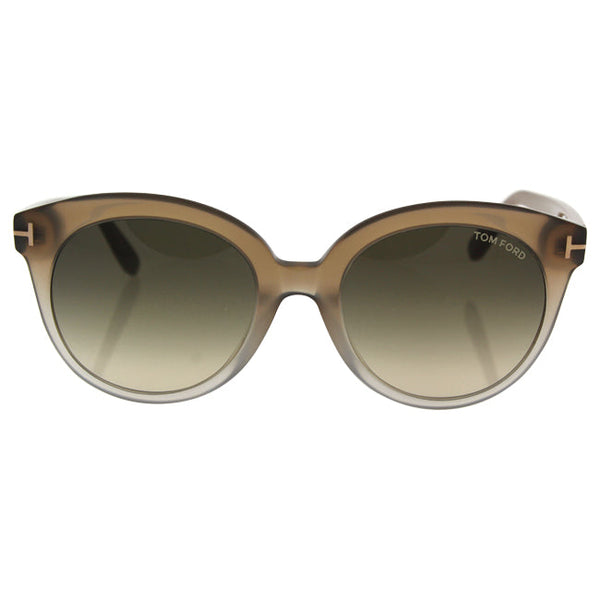 Tom Ford Tom Ford TF429 59B Monica - Beige Crystal/Grey Gradient by Tom Ford for Women - 54-20-140 mm Sunglasses