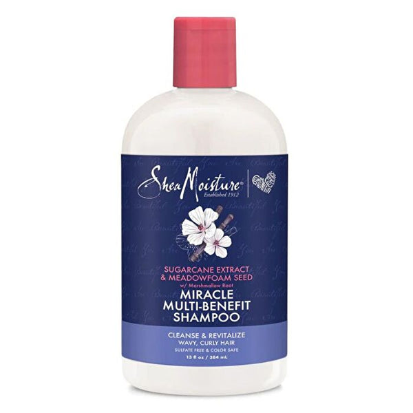 Shea Moisture Sugarcane Extract And Meadowfoam Miracle Multi-benefit Shampoo 384ml