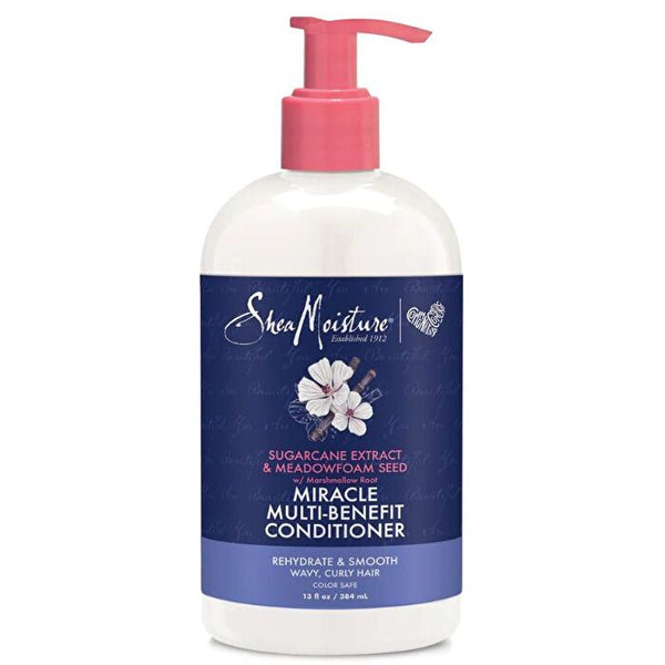 Shea Moisture Sugarcane Extract And Meadowfoam Miracle Multi-benefit Conditioner 384ml