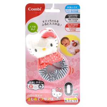 Combi Combi - Hello Kitty Fabric Frilly Hand Strap Rattle  0m+  Fixed Size