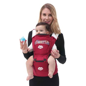 Isee ISEE Baby Carrier Removable Hip Seat Comfortable Cotton Ergonomic Front Carrier  Fixed Size