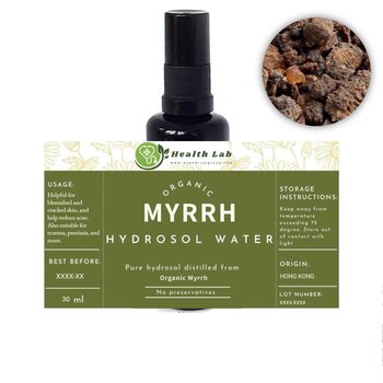 Health Lab Myrrh hydrosol toner (anti inflammatory, skin rejuvenation, acne removal)  Fixed Size