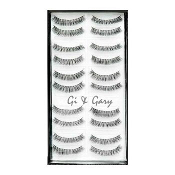 Gi & Gary Professional Eyelashes(10 pairs) -Honey Sweet  I3 Black - Fixe