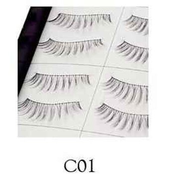 Gi & Gary Professional Eyelashes(10 pairs) - Charming Collection #C01  C1 Light Black