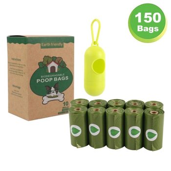 Cada Biodegradable Pet Poop Bags - (1 box 10 rolls, 150 pieces)(G)  1 box 10 rolls
