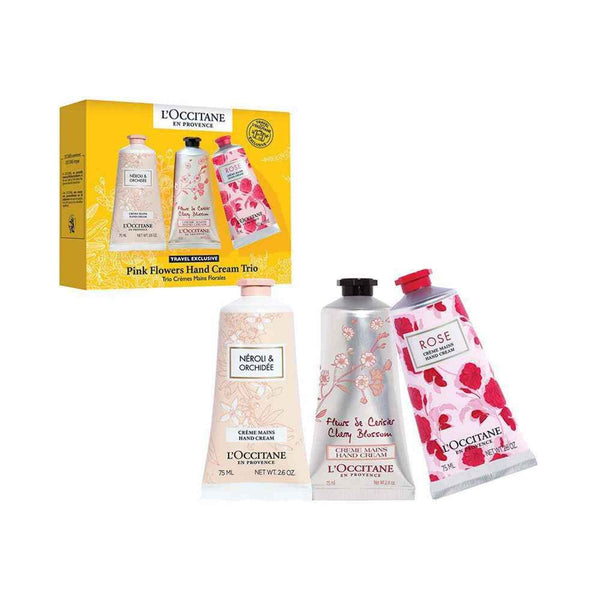 L'Occitane Hand Cream Three Piece Set-NEROLI&ORCHIDEE-CHERRY BLOSSOM-ROSE  75ml*3