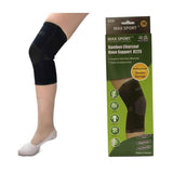 MAX SPORT Bamboo Charcoal Knee Support (Double Springs), One Piece, Size M(27.9-33.0cm), Measure Round Center  M