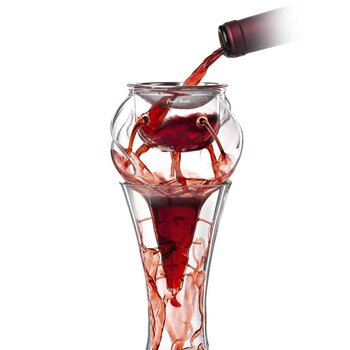 Final Touch Conundrum Glass Aerator For Wine Decanters  Fixed Size