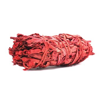 Faiza Naturals California Dragons Blood Sage Smudge Stick - 4" Vacuum Packed (Own Farm In California Direct Import)  Fixed Size