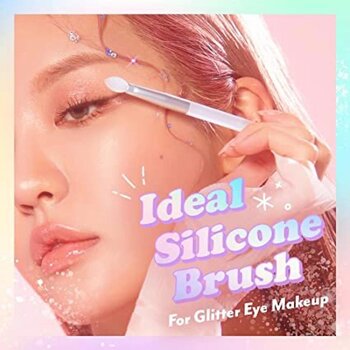 I'M MEME GLITTER TOPPING BRUSH #glitter applicator/silicone brush/eyeshadow brush 1pc  Fixed Size