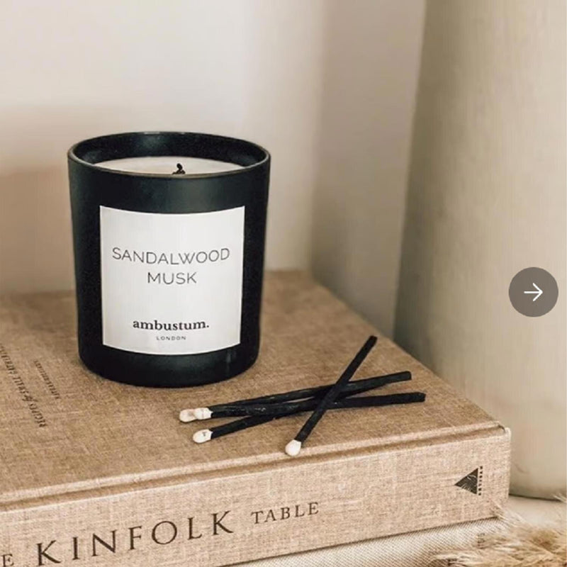 Ambustum Ambustum Sandlewood Musk Scented Candle  Fixed Size