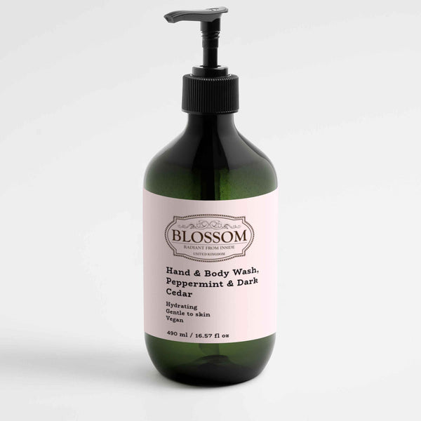 Blossom Blossom Hand & Body Wash, Peppermint & Dark Cedar  Fixed Size