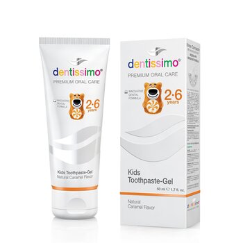 dentissimo Kids 2-6 Caramel Fluoride Free Toothpaste 1pc (50ml)  50ml