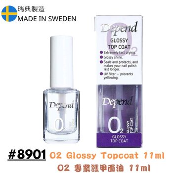 DEPEND COSMETIC O2 Glossy Topcoat 11ML  Fixed Size