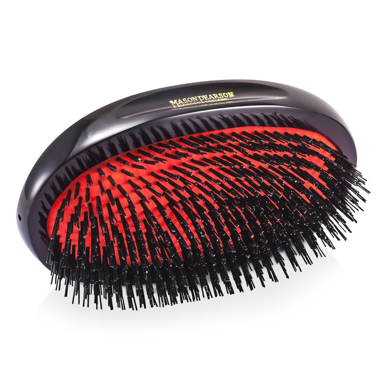 Mason Pearson Boar Bristle - Large Extra Military Pure Bistle Large Size Hair Bush (Dark Ruby)  1pc