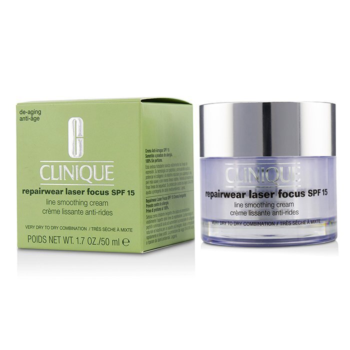 Clinique Repairwear Laser Focus Line Smoothing Cream SPF 15 - Very Dry To Dry Combination 50ml/1.7oz