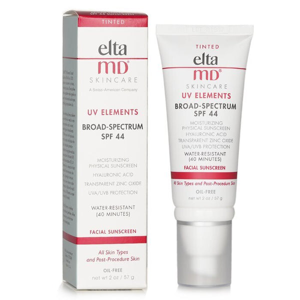 EltaMD UV Elements Moisturizing Physical Tinted Facial Sunscreen SPF 44 - For All Skin Types & Post-Procedure Skin 57g/2oz