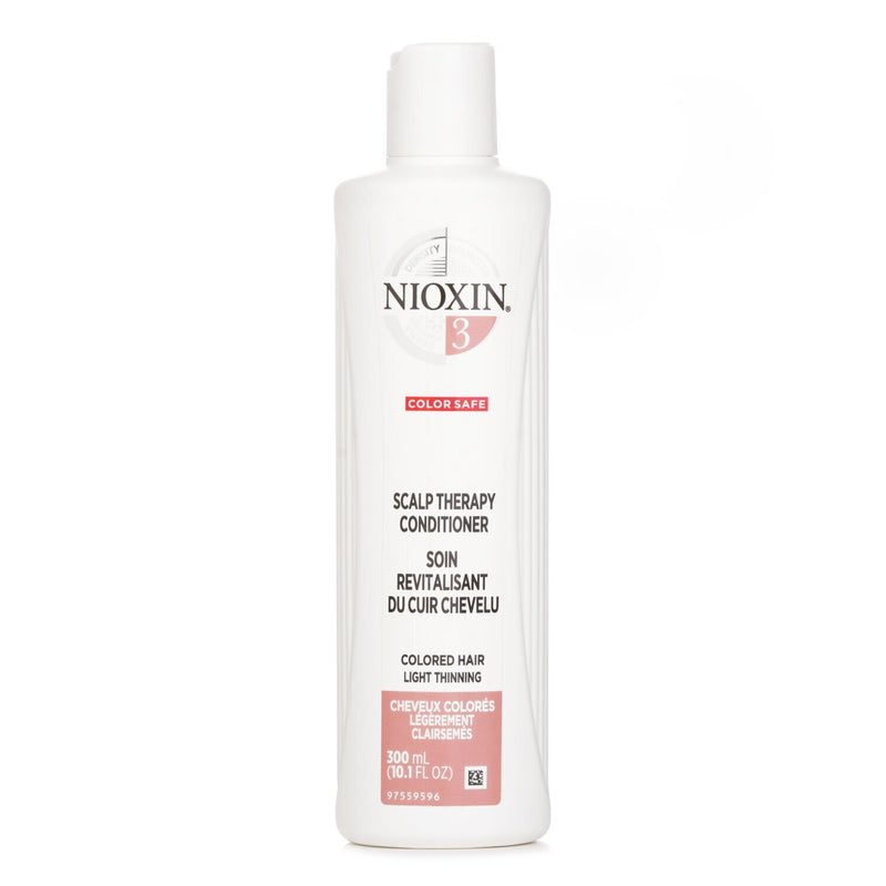 Nioxin Density System 3 Scalp Therapy Conditioner (Colored Hair, Light Thinning, Color Safe) (Random Packaging)  300ml/10.1oz