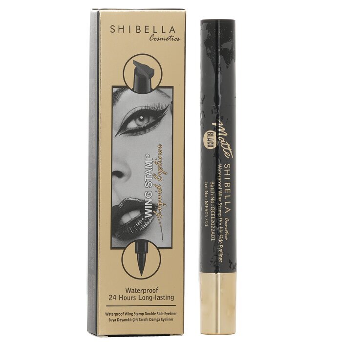 SHIBELLA Cosmetics Waterproof 24 Hours Long Lasting Wing Stamp Eyeliner Double Side Eyeliner – Thick Stamp 4.5ml/0.1587oz