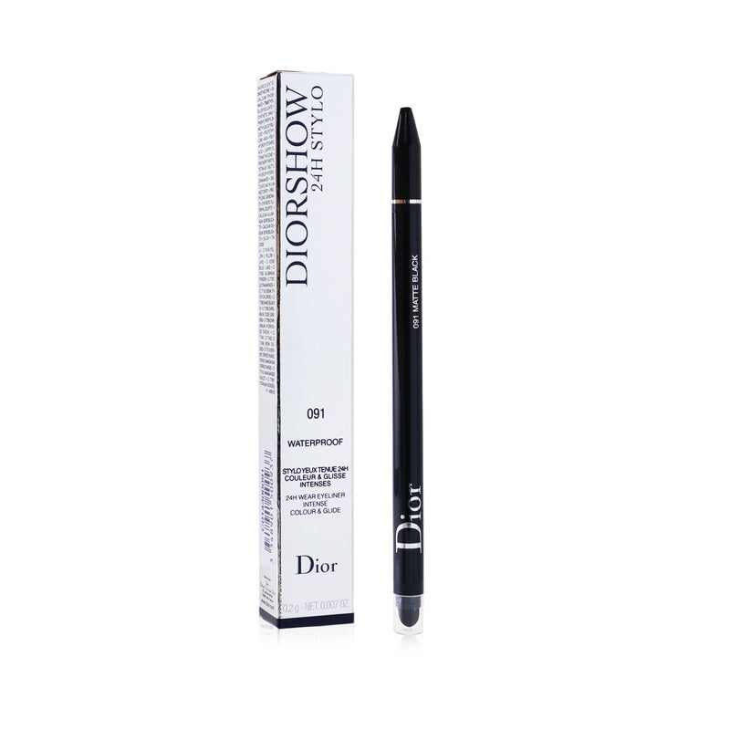 Christian Dior Diorshow 24H Stylo Waterproof Eyeliner - # 091 Matte Black  0.2g/0.007oz