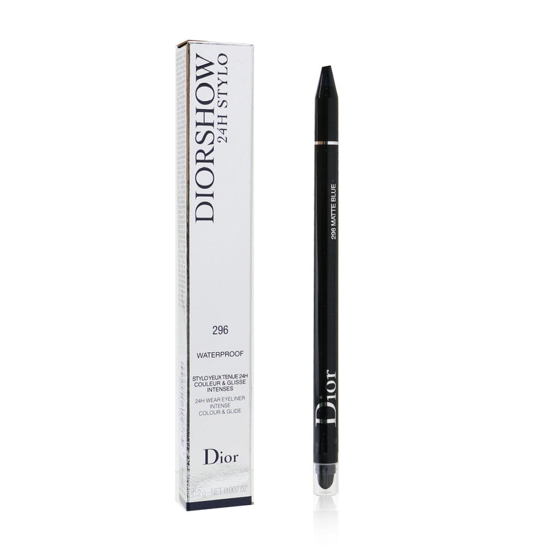 Christian Dior Diorshow 24H Stylo Waterproof Eyeliner - # 296 Matte Blue  0.2g/0.007oz