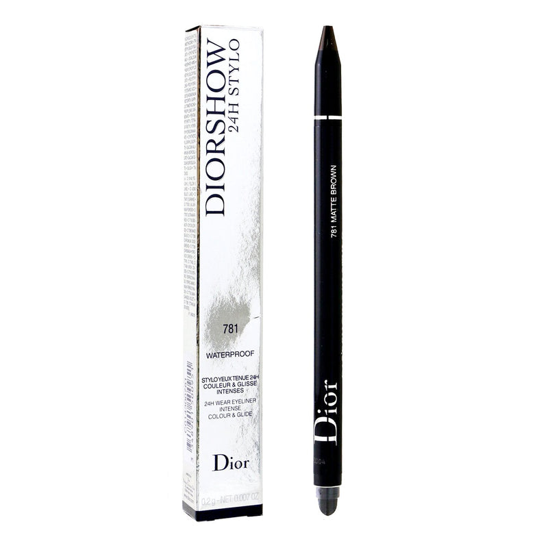 Christian Dior Diorshow 24H Stylo Waterproof Eyeliner - # 781 Matte Brown  0.2g/0.007oz