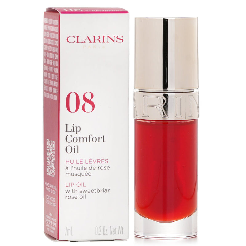 Clarins Lip Comfort Oil - # 08 Strawberry  7ml/0.2oz