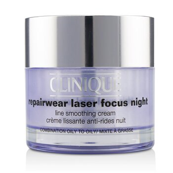 Clinique Repairwear Laser Focus Night Line Smoothing Cream - Combination Oily To Oily (unboxed)  50ml/1.7oz
