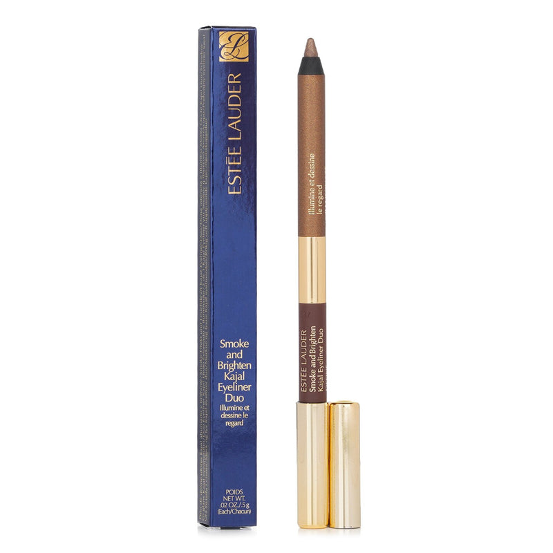 Estee Lauder Smoke And Brighten Kajal Eyeliner Duo - # Dark Chocolate / Rich Bronze  0.5g/0.02oz