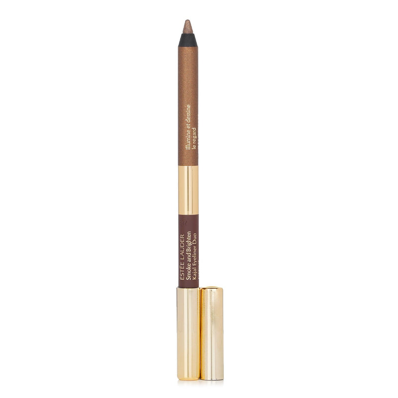 Estee Lauder Smoke And Brighten Kajal Eyeliner Duo - # Dark Chocolate / Rich Bronze  0.5g/0.02oz