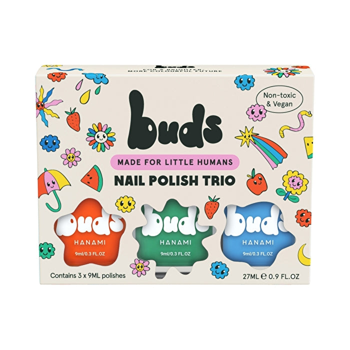 Hanami Cosmetics Hanami Buds Kids Nail Polish Trio Zap 3 X 9ml