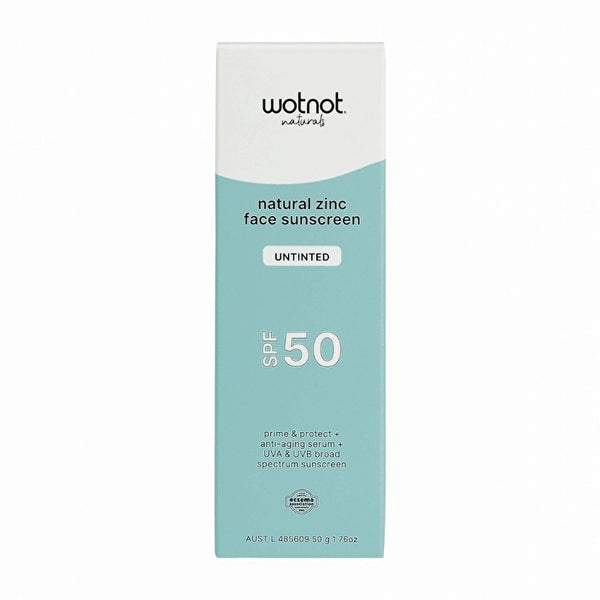 Ecodirect Pty Ltd Wotnot Face Sunscreen Natural Zinc Spf50 50g