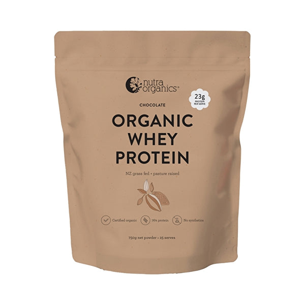 Nutra Organics Nutra Org Organic Whey Protein Chocolate 750g