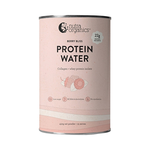 Nutra Organics Nutra Org Protein Water Berry Bliss 450g