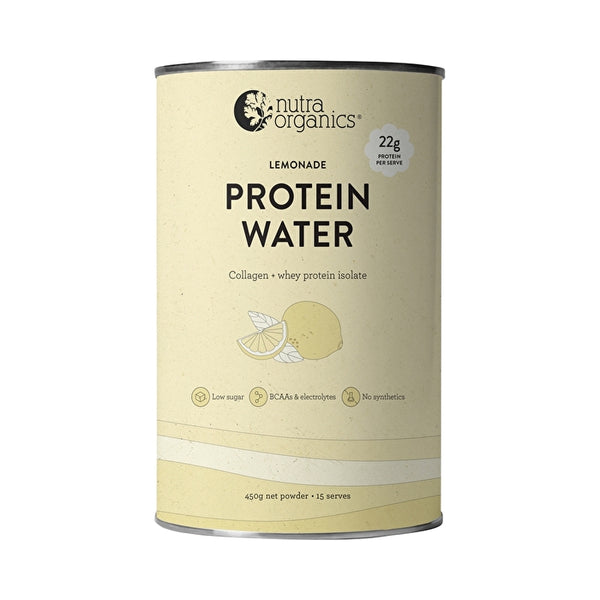 Nutra Organics Nutra Org Protein Water Lemonade 450g