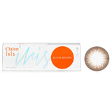 Clalen 1 Day Iris Alicia Brown Color Contact Lenses -0.00  30pcs