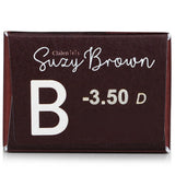 Clalen 1 Day Iris Suzy Brown Color Contact Lenses -3.50  30pcs