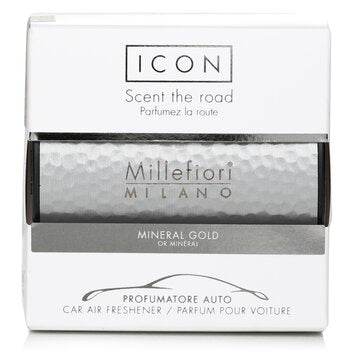 Millefiori Icon Metal Car Air Freshener - Mineral Gold  1pc
