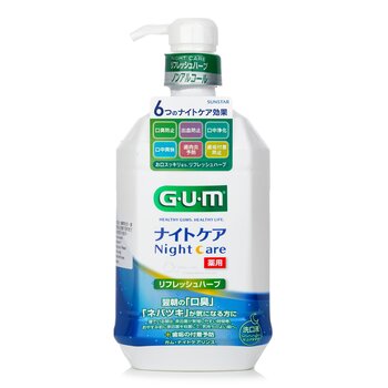 Sunstar Sunstar GUM Night Care Mild Formula Rinse Mouthwash(Refresh Herb Type) - 900ml  900ml