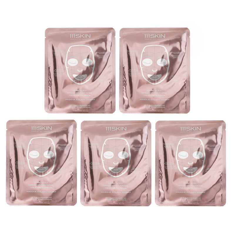 111skin Rose Gold Brightening Facial Treatment Mask  5x30ml