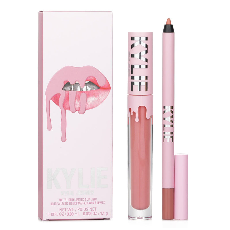 Kylie By Kylie Jenner Matte Lip Kit: Matte Liquid Lipstick 3ml + Lip Liner 1.1g - # 802 Candy K Matte  2pcs