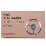 Max Benjamin Car Fragrance Gift Set - Irish Leather & Oud  4pcs/set