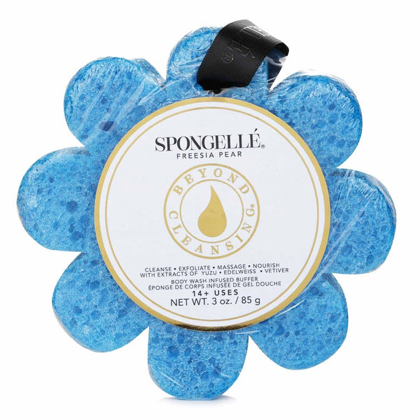 Spongelle Wild Flower Soap Sponge - Freesia Pear (Blue)  1pc/85g