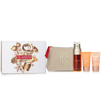 Clarins Rituale Double Serum & Extra Firming Set:  3pcs+1bag