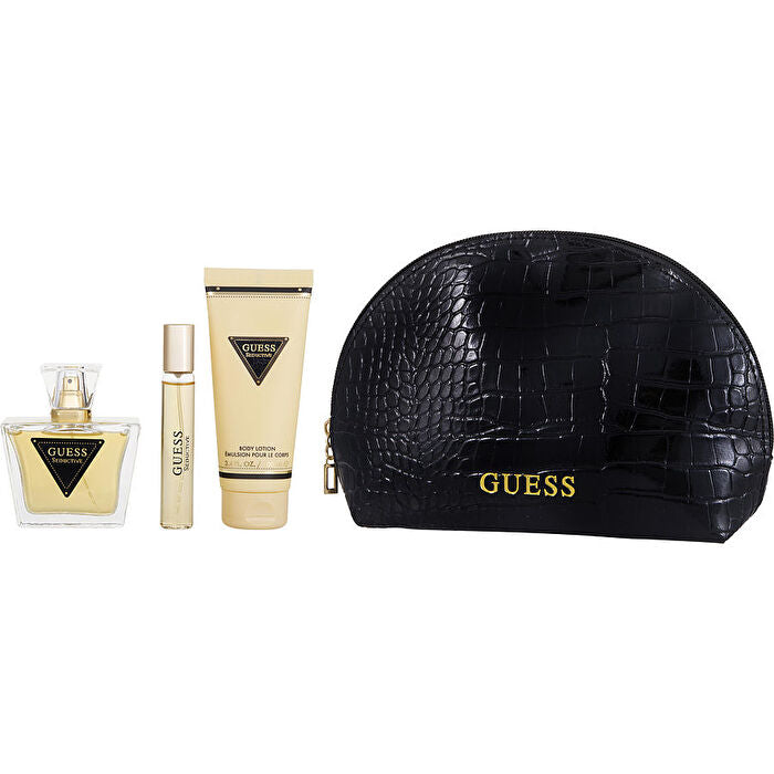 Guess Seductive Eau De Toilette Spray & Body Lotion 3.4 & Eau De Toilette Spray 15ml/0.5oz & Pouch 75ml/2.5oz