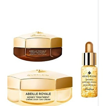 Guerlain Abeille Royale Gift Set - Honey Treatment Day Cream , Night Cream 15ml, Youth Watery Oil 5ml 50ml