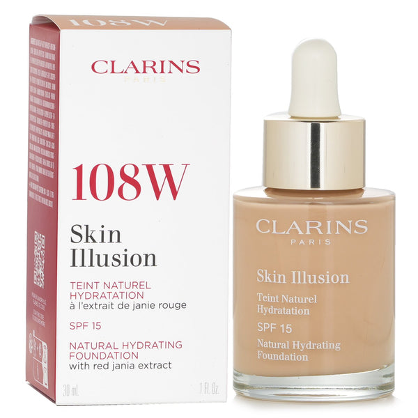 Clarins Skin Illusion Natural Hydrating Foundation SPF 15 - # 108 Sand  30ml/1oz