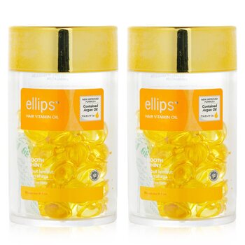 Ellips Hair Vitamin Oil - Smooth & Shiny Duo Set  2x50capsules
