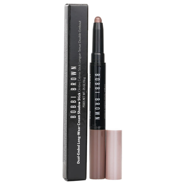 Bobbi Brown Dual Ended Long Wear Cream Eyeshadow Stick - # Pink Steel Shimmer/Bark Matte  1.6g/0.05oz