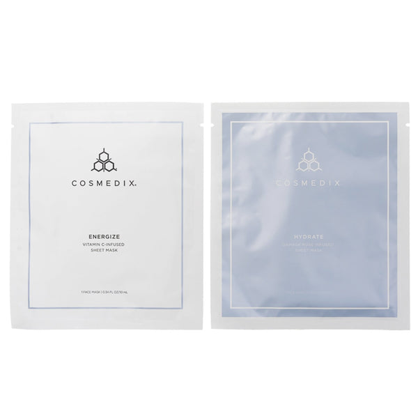 CosMedix Bio Cellulose Radiant & Rejuvenating Sheet Mask Set  4pcs/1 Box